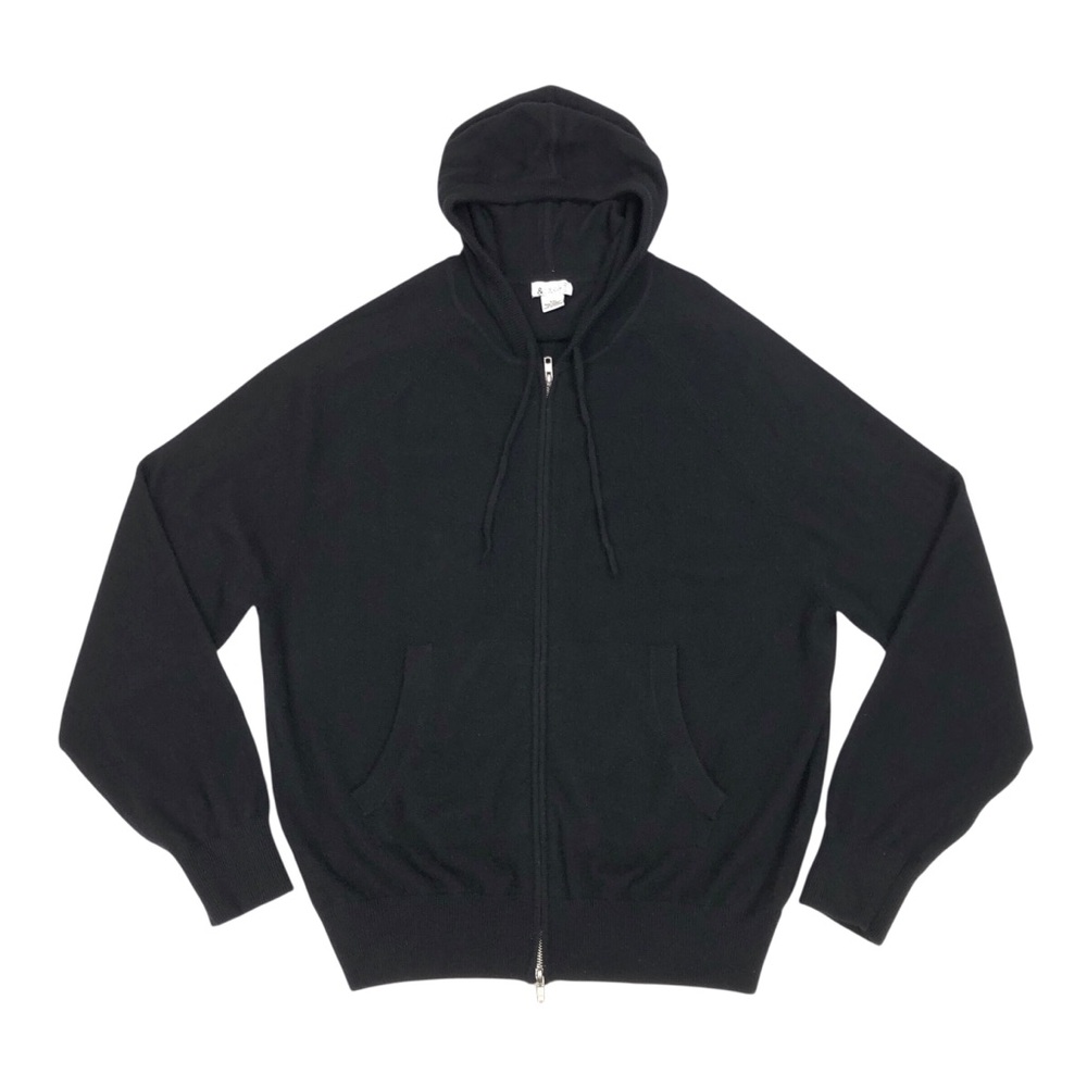 Oliver & James Women's Full Zip Cashmere Hoodie Size XXL Black